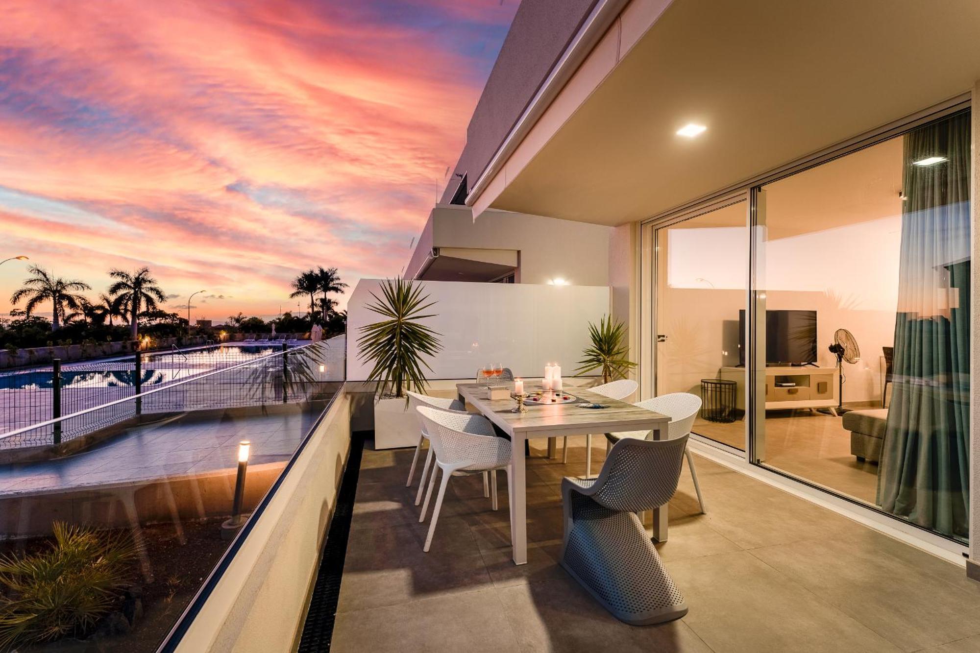 Modern New Apartment Las Terrazas De Costa Adeje. Heated Pool, Big Terrace And Private Parking Εξωτερικό φωτογραφία