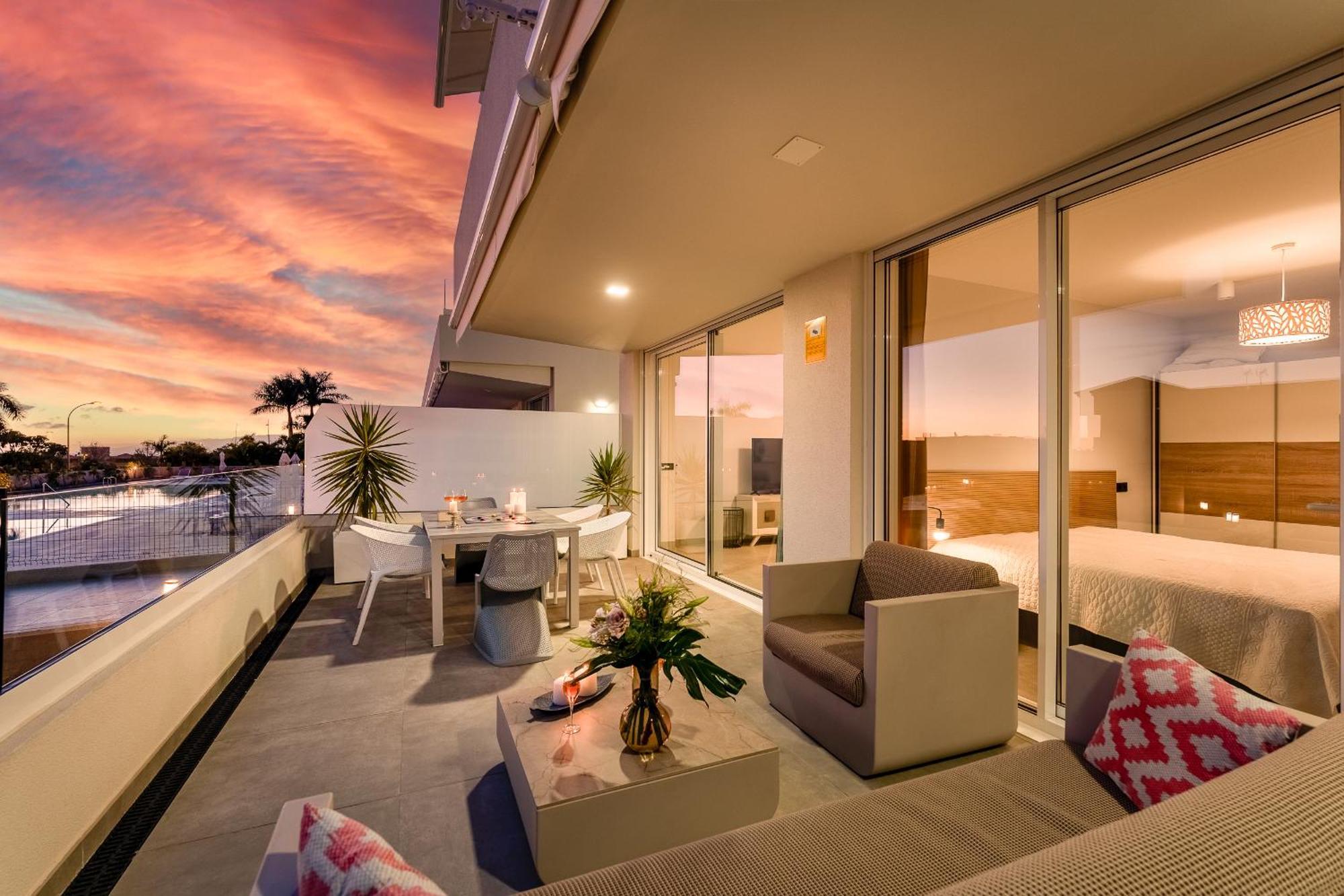 Modern New Apartment Las Terrazas De Costa Adeje. Heated Pool, Big Terrace And Private Parking Εξωτερικό φωτογραφία